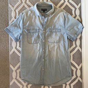 Denim button up